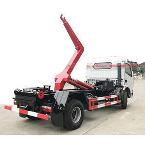 Camión de Basura Autocargable DFAC a Precio Más Bajo, Camión de Basura con Gancho y Contenedor de Basura de 6 Metros Cúbicos en Venta - Product Image 1