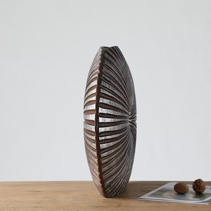 La migliore vendita di artigianato desktop decor vaso per composizioni floreali vaso per fiori in resina nordica fatto a mano vaso per ornamenti per la casa - Product Image 4