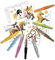 जादू अद्भुत रंगीन बदलते सेट स्टेंसिल झटका कलम उपहार सेट कलम