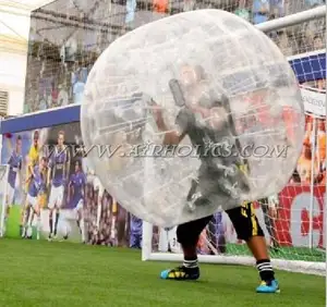 Açık sıcak büyük şişme tampon kabarcık futbol/spor kabarcık futbol veya futbol oyunları