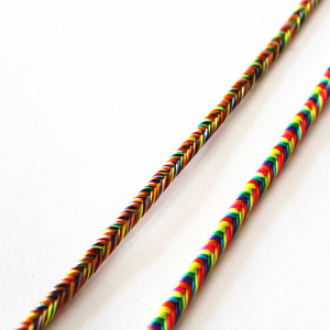 สายผ้าโพลีเอสเตอร์ไนลอนเรยอนเกลียวบิดเกลียวตัดแต่งสายถักเปียสำหรับ decotarions