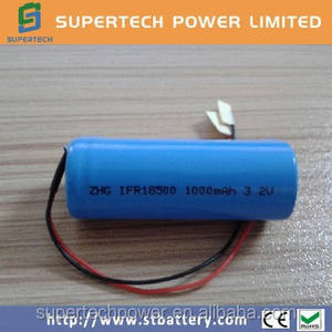 18500 1000 mAh <span class=keywords><strong>3.2</strong></span> v lifepo4 recargable batetry - Product Image 1