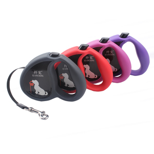 Ayarlanabilir naylon geri çekilebilir köpek tasma çeşitli renkler basit klasik çevre dostu lüks özel etiket Pet ürünleri baskılı - Product Image 1