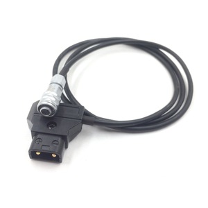 Cable de alimentación en espiral D-Tap <span class=keywords><strong>BMPCC</strong></span> <span class=keywords><strong>4K</strong></span> Weipu Blackmagic Pocket Cinema Camera <span class=keywords><strong>4K</strong></span> V Mount Gold Mount Batería Conductor de cobre PVC Negro - Product Image 4