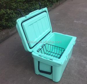 Modern 78 Liter Rotomolded Thermal Insulated Food Storage <strong>Cooler</strong> <strong>Box</strong> with <strong>Wheels</strong> Heavy Duty PE Custom Logo 7-Day Ice Retention - Product Image 2
