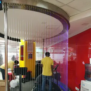 Rideau d'eau numérique interactif, 1 pièce, rideau de cascade numérique décoré