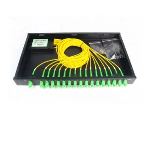 High Quality Rack Mount Fiber Optical Splitter 1 * 32 PLC Splitter With SC APC Connector