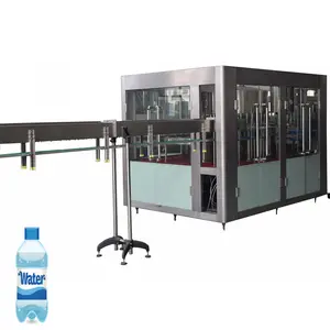 Automatic bottle water washing filling capping machine, water filling machine, liquid filling and sealing water bottling