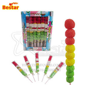 Boule de gelée de fruits fruits de feu de circulation doux bonbons à la sucette emballés dans un sac - Product Image 3