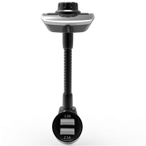 HY68 OEM BluetoothFMハンズフリートランスミッターワイヤレス車載ラジオアダプターカーキット、USBカーチャージャーAUX入力付き