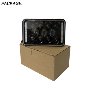 4X6 pollici 85 w Fari A LED 6X4 pollici Nero Sigillato Hi/Low Fascio Rettangolare LED faro per Camion - Product Image 6