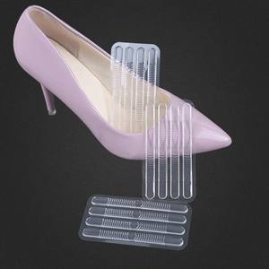 Almohadillas de Gel de silicona para talón trasero de zapatos, cómodas, almohadillas de Gel, empuñaduras de forro, tira de tacón fino para sandalias, 4 Uds. - Product Image 5