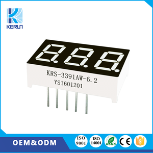 Usage intérieur anode commune blanc couleur 10 broches <span class=keywords><strong>0.39</strong></span> pouce 3 chiffres <span class=keywords><strong>7</strong></span> segments d'affichage à <span class=keywords><strong>led</strong></span> - Product Image 1