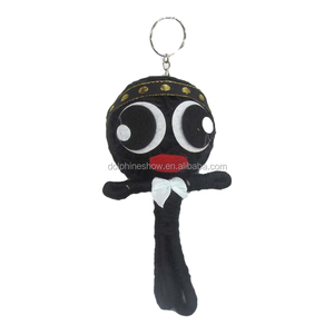 Venta al por mayor muñecas de vudú llavero negro enojado mal Ángel vudú llavero hecho a mano personalizado regalo de Halloween muñecas de vudú - Product Image 4