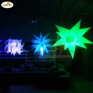 Ceiling Hanging Decorations Inflatable illuminated star Event Decoration Inflatable Star Inflatable Light Stars