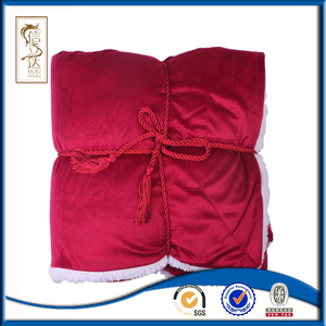 Doble capa de felpa polar pesadilla antes de Navidad manta snuggie throw rojo - Product Image 4