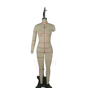 फैशन यूरोपीय मानक महिला समायोज्य पोशाक फार्म सिलाई कपड़े कपड़ा फिटिंग पुतला