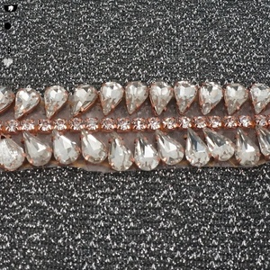 Đầy Màu Sắc Bridal Pha Lê Wedding Sash Belt Rhinestone Đính - Product Image 3