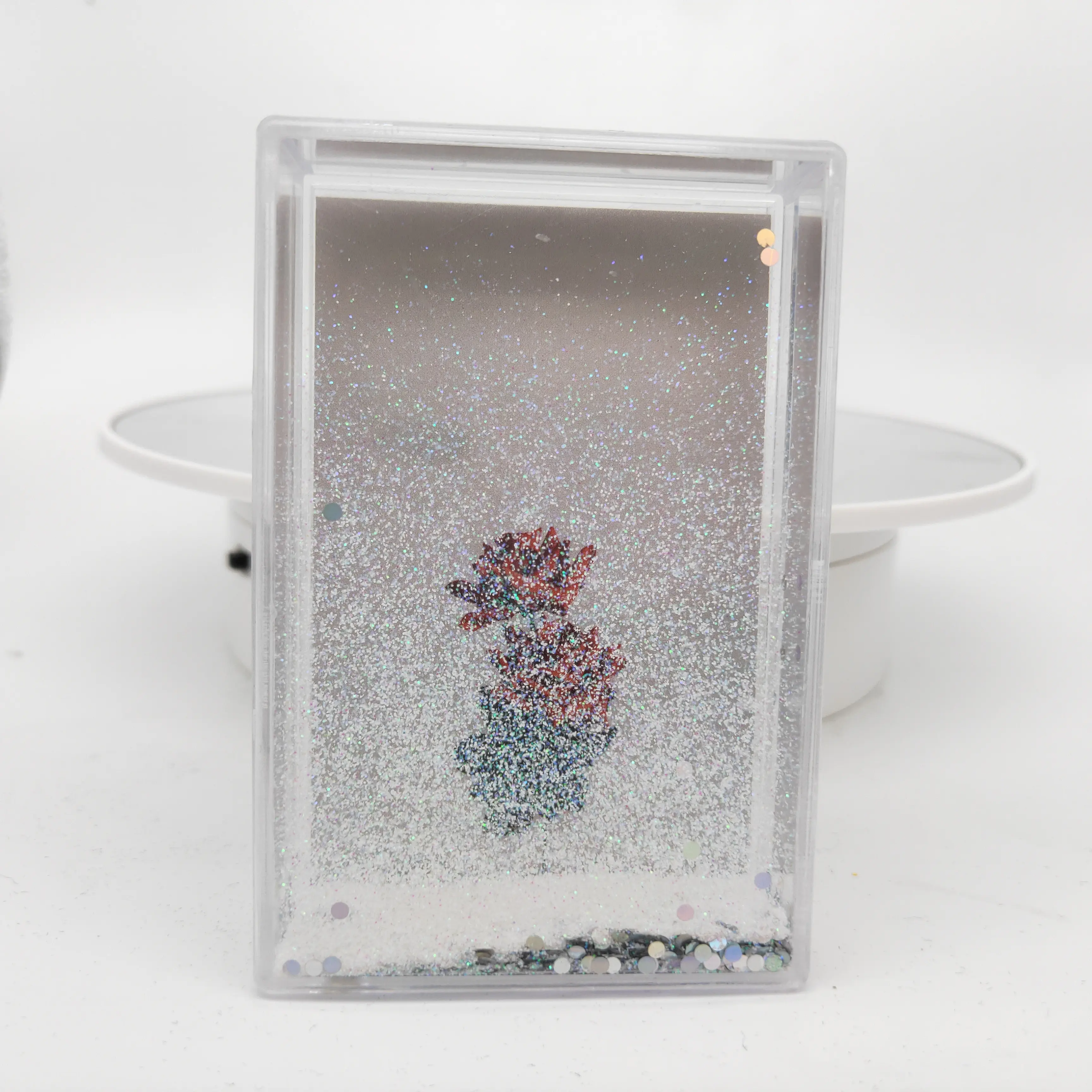 Flor Atacado fábrica de férias pequeno DIY 2x3 líquido glitter acrílico photo frame