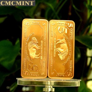 Vecchio monete di rame 5 oz 999 Belle Rame Buffalo Bar