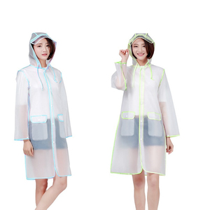 Promosyon moda açık su geçirmez EVA yağmurluklar kapaklı yağmurluk yetişkinler için - Product Image 6