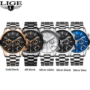 ماركة LIGE LG9866 ساعات رياضية للرجال ساعات معصم عالية الجودة + علبة هدايا - Product Image 6