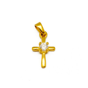 Commercio all'ingrosso di Tendenza Prodotto Bling Monili Che Fanno I Fascini 24K Arabia Oro Etiope Croce Gioielli - Product Image 2