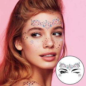 Autocollants en <span class=keywords><strong>strass</strong></span> carrés décoratifs DIY en gros pour le <span class=keywords><strong>visage</strong></span> - Product Image 2