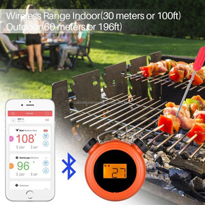 Thông minh Bluetooth BBQ nướng nhiệt kế-hiển thị kỹ thuật số, không gỉ kép đầu dò an toàn để lại trong ngoài trời thịt nướng thịt người hút thuốc - Product Image 6