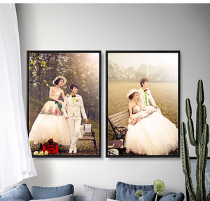 Cuadro Chino Moderno marco de <span class=keywords><strong>fotos</strong></span> <span class=keywords><strong>boda</strong></span> pared colgante arte pintura lienzo marco moldeado - Product Image 4