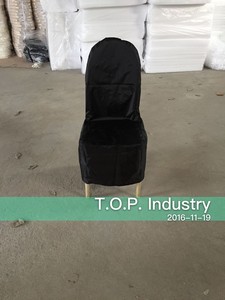 <strong>BLACK</strong> FITTED <strong>CHAIR</strong> <strong>COVER</strong> - Product Image 4