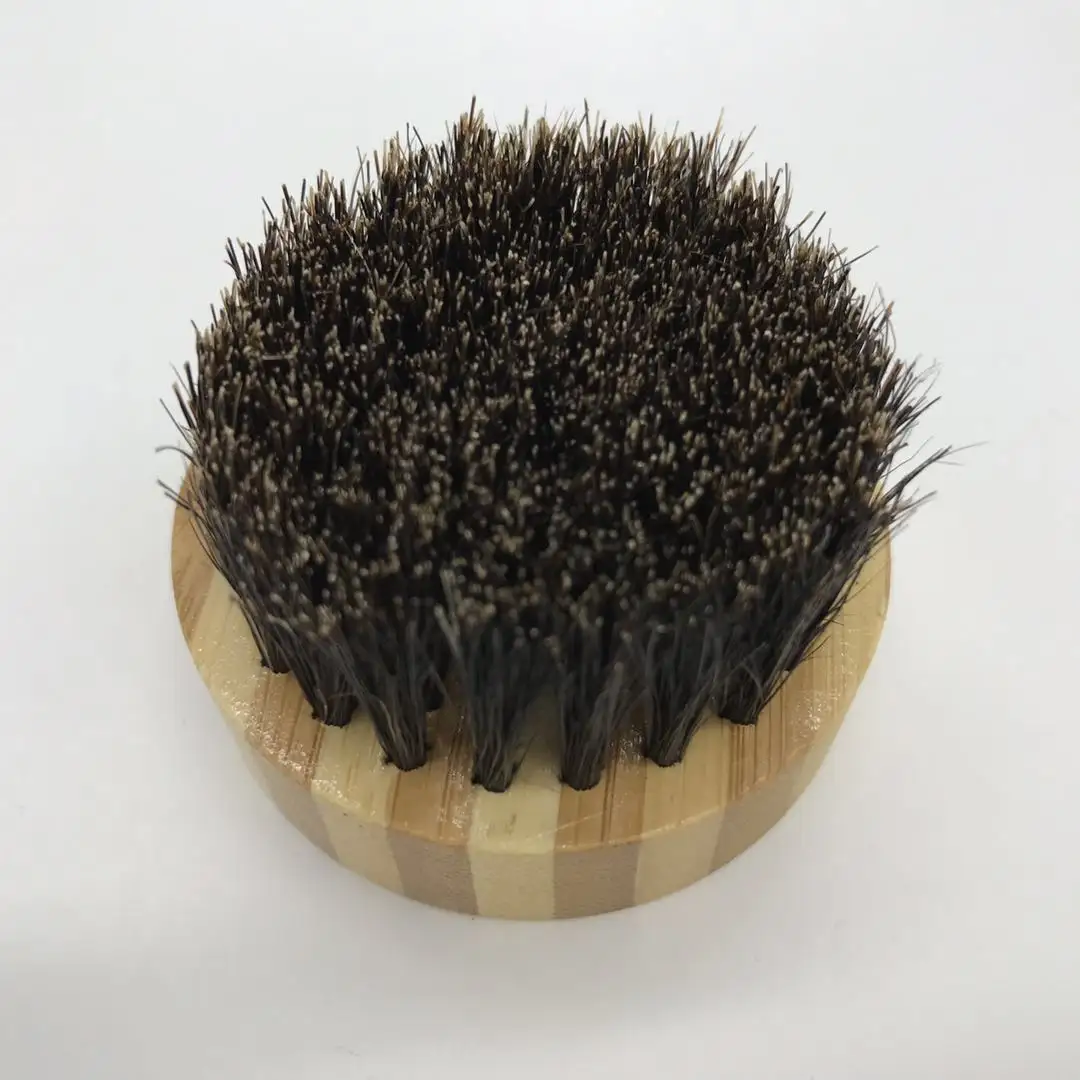 Natural household small bamboo shoe brush factory for shoe