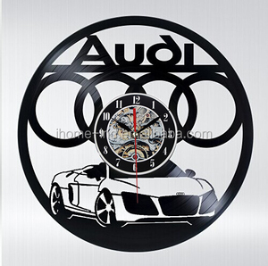 Grandes relojes de pared modernos motor y mecanismo de reloj de diseño de la muchacha de <span class=keywords><strong>vinilo</strong></span> película reloj temas (T5662) - Product Image 5