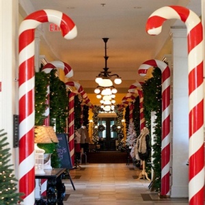 Muleta navideña <span class=keywords><strong>de</strong></span> fibra <span class=keywords><strong>de</strong></span> vidrio, bastón <span class=keywords><strong>de</strong></span> <span class=keywords><strong>caramelo</strong></span> grande, decoración, piruleta gigante, gran oferta - Product Image 5