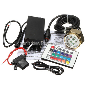 Led Marine Lamp 27W Multi-color RGB Boat Drain Plug <strong>Light</strong> 9LEDs Underwater Boat <strong>Light</strong> IP68 Titanium Alloy <strong>Shell</strong> - Product Image 1