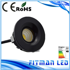 Đen Shell Vòng Mini <span class=keywords><strong>Cob</strong></span> 3W Lõm Tại Chỗ Dẫn Xuống Ánh Sáng - Product Image 2