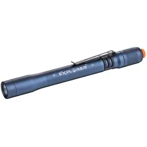 Item zf7643 100 lúmens logotipo personalizado, mais profissional lanterna aa bateria seca de liga de alumínio caneta luz para médico e enfermeira