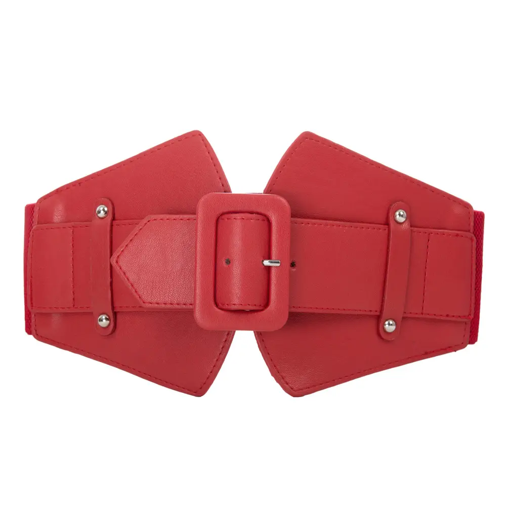 OEM-cinturón elástico con hebilla clásica para mujer, cinturón ancho