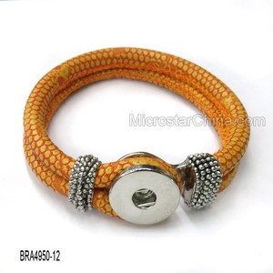 Gros hot date Interconvertible Pu en cuir Snap Bracelet - Product Image 4