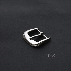 Fibbia ad Ardiglione da 10mm 12mm 14mm 16mm 18mm 20mm per Cinturino Orologio in Acciaio Inossidabile 304, Metallo Fashion Personalizzato con Linguetta da 1.5mm - Produttore - Product Image 1