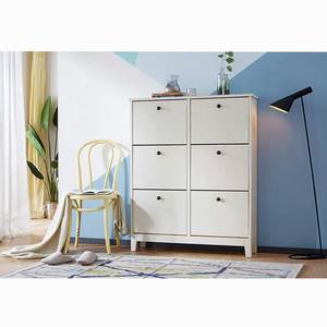 Hot Sale 16 Pair Simple European Modern <strong>Narrow</strong> Customized <strong>Shoe</strong> Storage <strong>Cabinet</strong> with Flip Drawers - Product Image 4