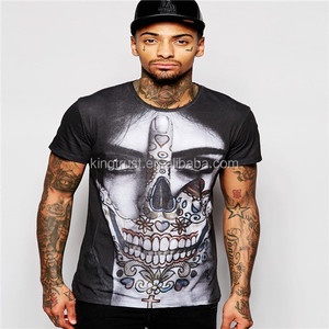 Camiseta <span class=keywords><strong>de</strong></span> religión con estampado <span class=keywords><strong>de</strong></span> cara del Día <span class=keywords><strong>de</strong></span> los muertos - Product Image 1