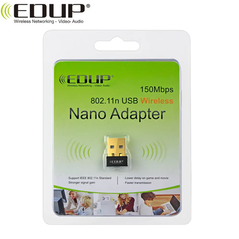 Edup EP-N8553 150Mbps Usb Wifi Adapter Voor Windows, Mac Os, Linux, Android