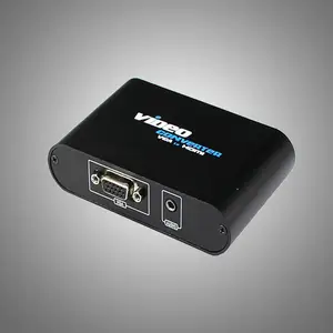 VGA 2 HDMI Real HD 1080 P VGA para HDMI Conversor de Cabo Adaptador de Conector de Áudio Para HDTV PC Projetor Portátil