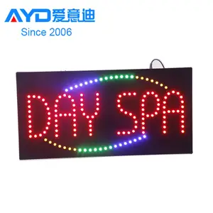 Yiwu Fábrica Preço Barato Acrílico Personalizado Acrílico LED Display De Sinal Aberto Com Adaptador