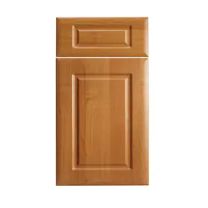 Prezzo della porta dell'armadio da cucina con termofoglio in PVC sopraelevato in MDF di design CNC