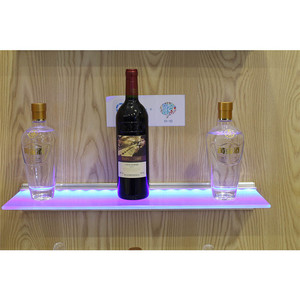 Vente flash : étagère murale flottante en <span class=keywords><strong>verre</strong></span> avec éclairage <span class=keywords><strong>LED</strong></span> moderne, 600/900/1200 mm, avec driver - Product Image 6