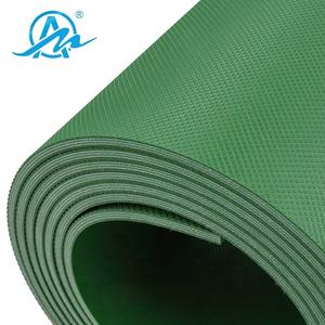 Resistente all'usura verde in pvc a buon mercato piatto nastro trasportatore con il modello del diamante fondo - Product Image 2
