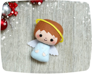 Decorazioni Natalizie <span class=keywords><strong>in</strong></span> Tessuto, Bambola Vintage Shabby Chic, Elfo di <span class=keywords><strong>Feltro</strong></span>, Angelo Natalizio <span class=keywords><strong>in</strong></span> Stoffa - Product Image 3
