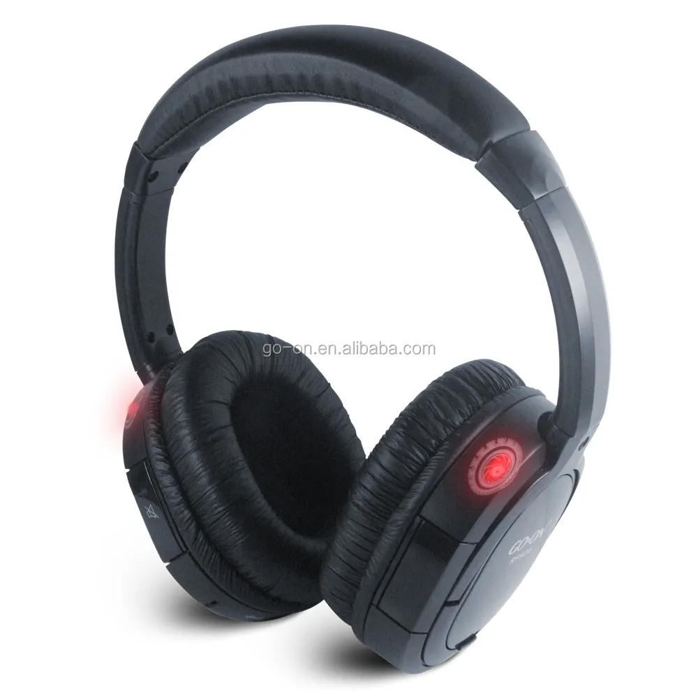 3 canale commercio all'ingrosso cuffia silent disco cuffia senza fili e trasmettitore RF-608